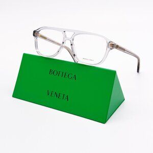 NEW BOTTEGA VENETA BV1294O 004 GREY UNISEX EYEGLASSES BOTTEGA VENETA